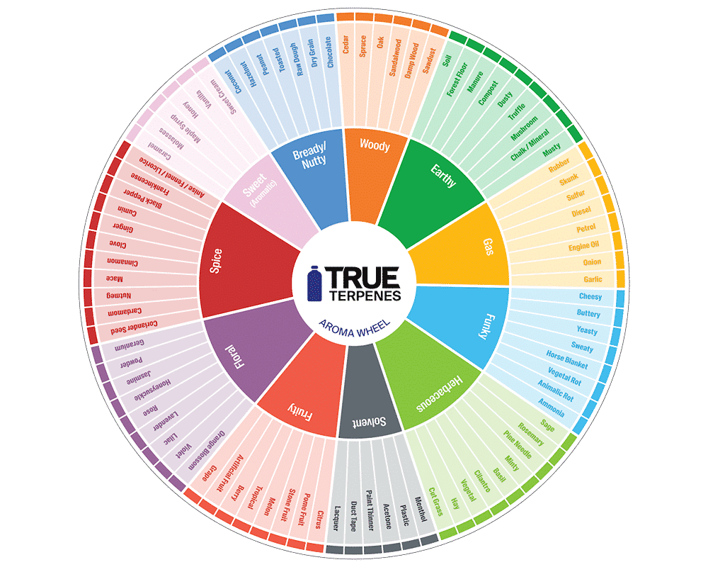 True Terpenes Aroma Wheel