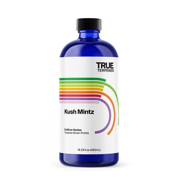True Terpenes Kush Mintz bottle render