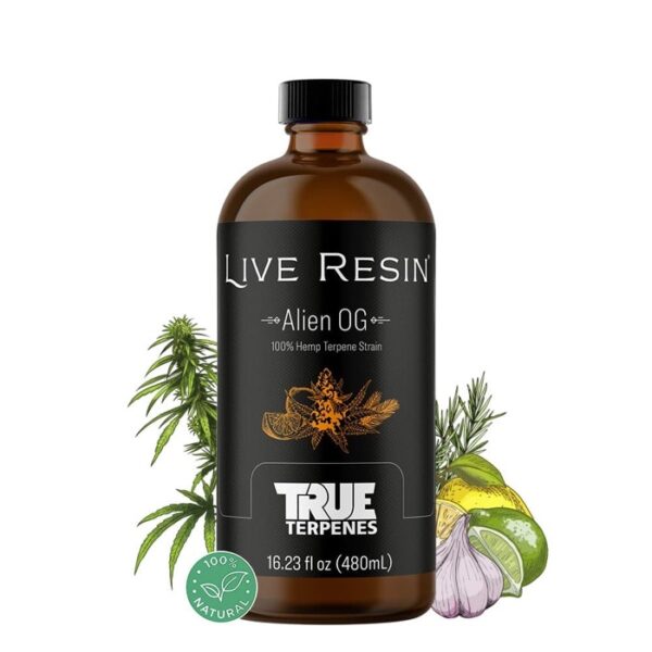 True Terpenes Alien OG Live Resin bottle