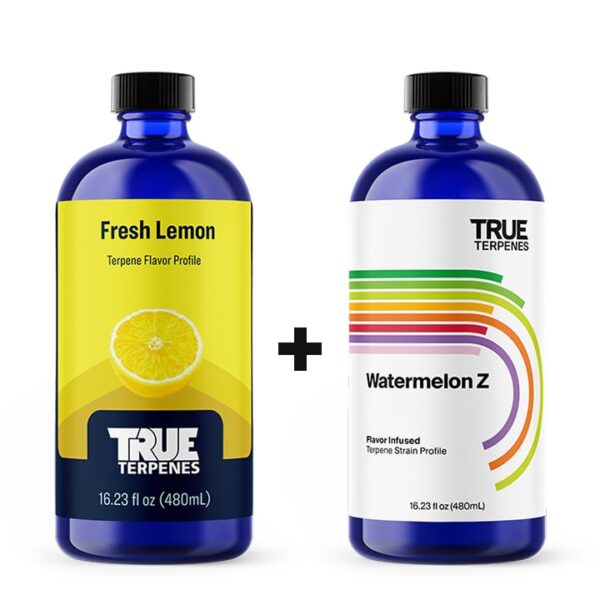 True Terpenes Made to Create Blend Lemon Slushie botle + bottle image