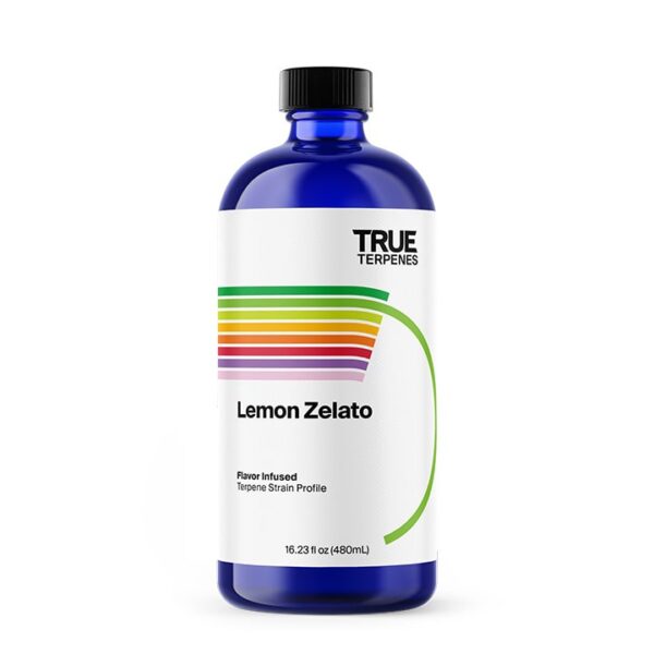 True Terpenes Lemon Zelato infused terpenes bottle - new label