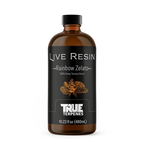 True Terpenes Rainbow Zelato Live Resin terpenes bottle