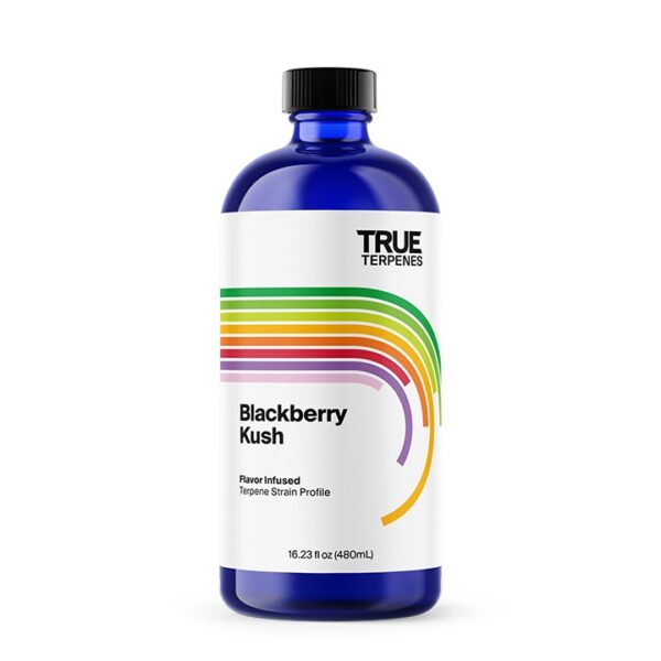 True Terpenes Blackberry Kush Flavor Infused terpenes bottle - new look