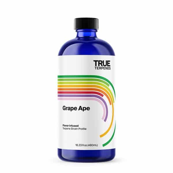 True Terpenes Grape Ape Flavor Infused terpenes bottle - new label