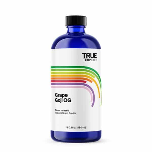 True Terpenes Grape Goji OG Flavor Infused terpenes bottle - new label