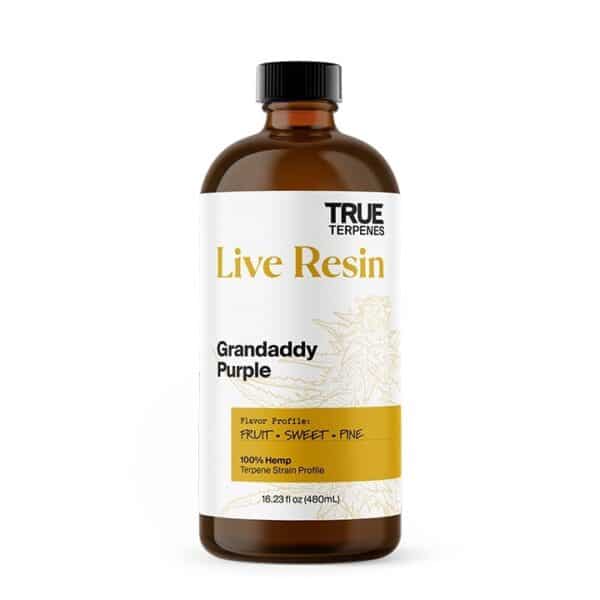 True Terpenes Granddaddy Purple Live Resin bottle - new look