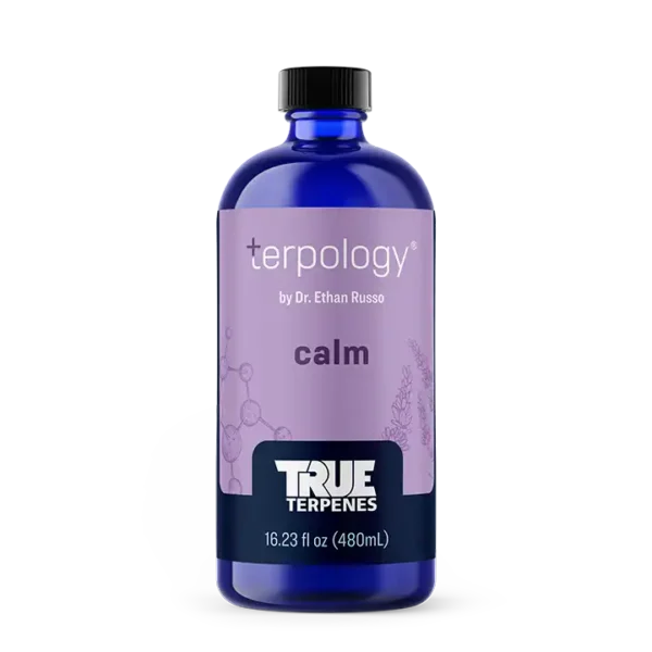 True Terpenes Terpology (R) Calm terpene blend bottle